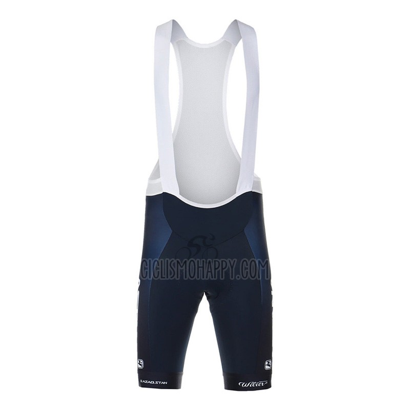 Astana Qazaqstan Team Cycling Jersey Bib Short 2023 Short Sleeve Blue